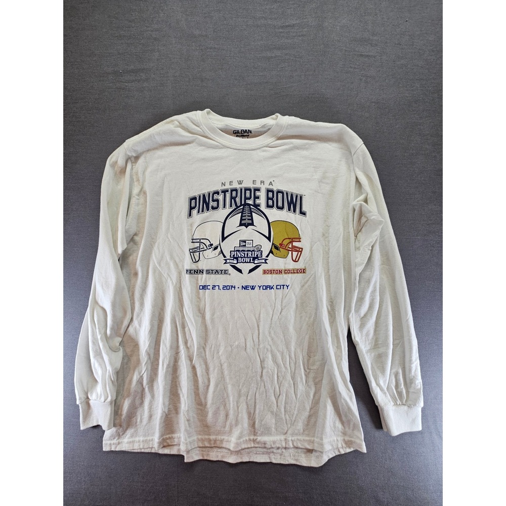 Gildan Penn State vs Boston College 2014 Pinstripe Bowl Long Sleeve Shirt Large
